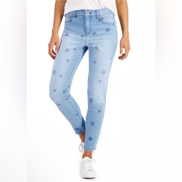 NWT - Style & Co Petite “Star Toss” High Rise Skinny Ankle Jeans - Picture 10 of 10